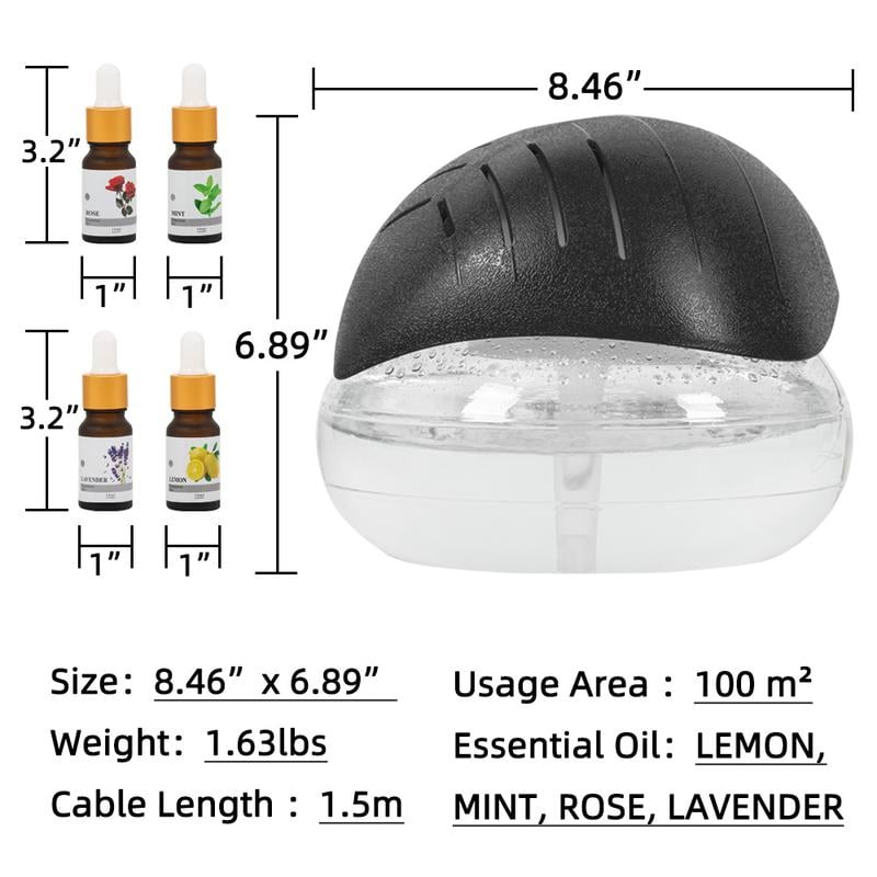 ✨LAST DAY ONLY 49% OFF🔥-Air Purifier(4 bottles of perfume)✨