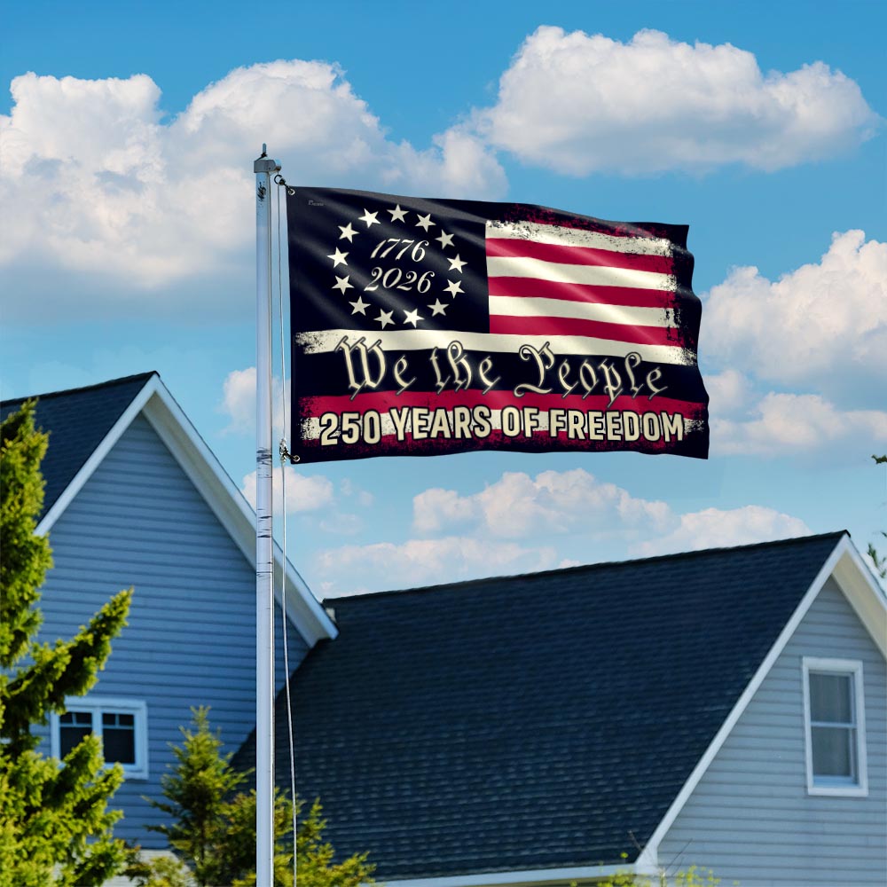 We The People 250 Grommet Flag for Semiquincentennial 3-Day Shipping