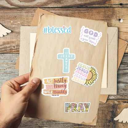 ✝️ Faith That Sticks – 300 PCS Inspirational Christian Bible Verse Stickers