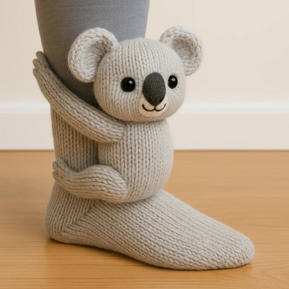 🎁 Last Day 50% OFF – Cozy 3D Knit Animal Socks, Cute & Comfy for You or a Lovely Gift 💝