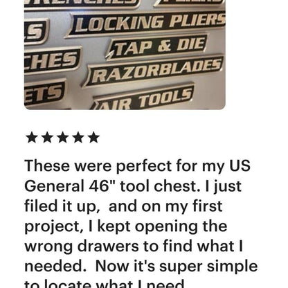 🔥Hot Sale 49% off🌟12 Pack of Magnetic Toolbox Labels🔩