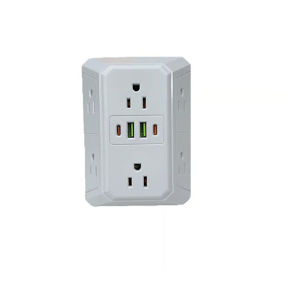 Turn Any Single Outlet Into A Sleek All-In-One Charging Hub That Illuminates Your Space