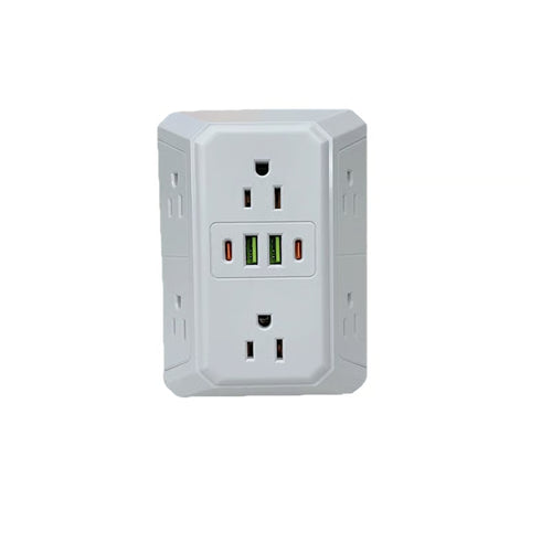 Turn Any Single Outlet Into A Sleek All-In-One Charging Hub That Illuminates Your Space
