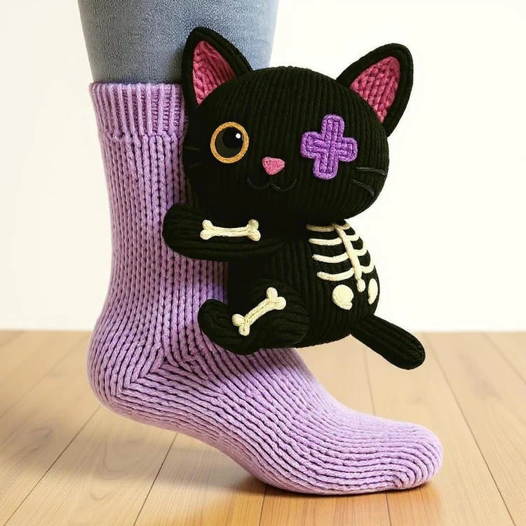 🎁 Last Day 50% OFF – Cozy 3D Knit Animal Socks, Cute & Comfy for You or a Lovely Gift 💝