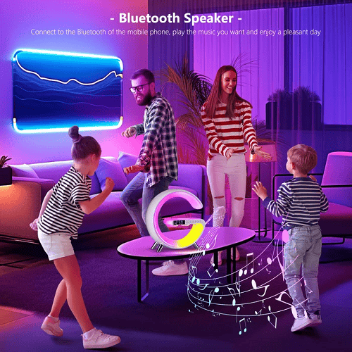 🎁Last Day Sale 49% OFF🔥3-in-1 Bluetooth Speaker Night Light with Wireless Charging