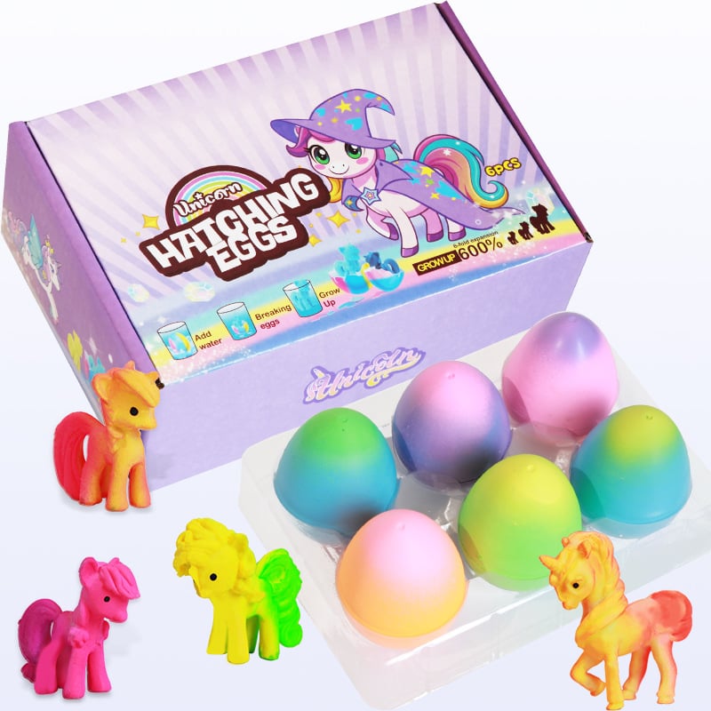 🔥Limited Time 49% Off✨6 Pack Hatching Growing Unicorn Eggs 🦄