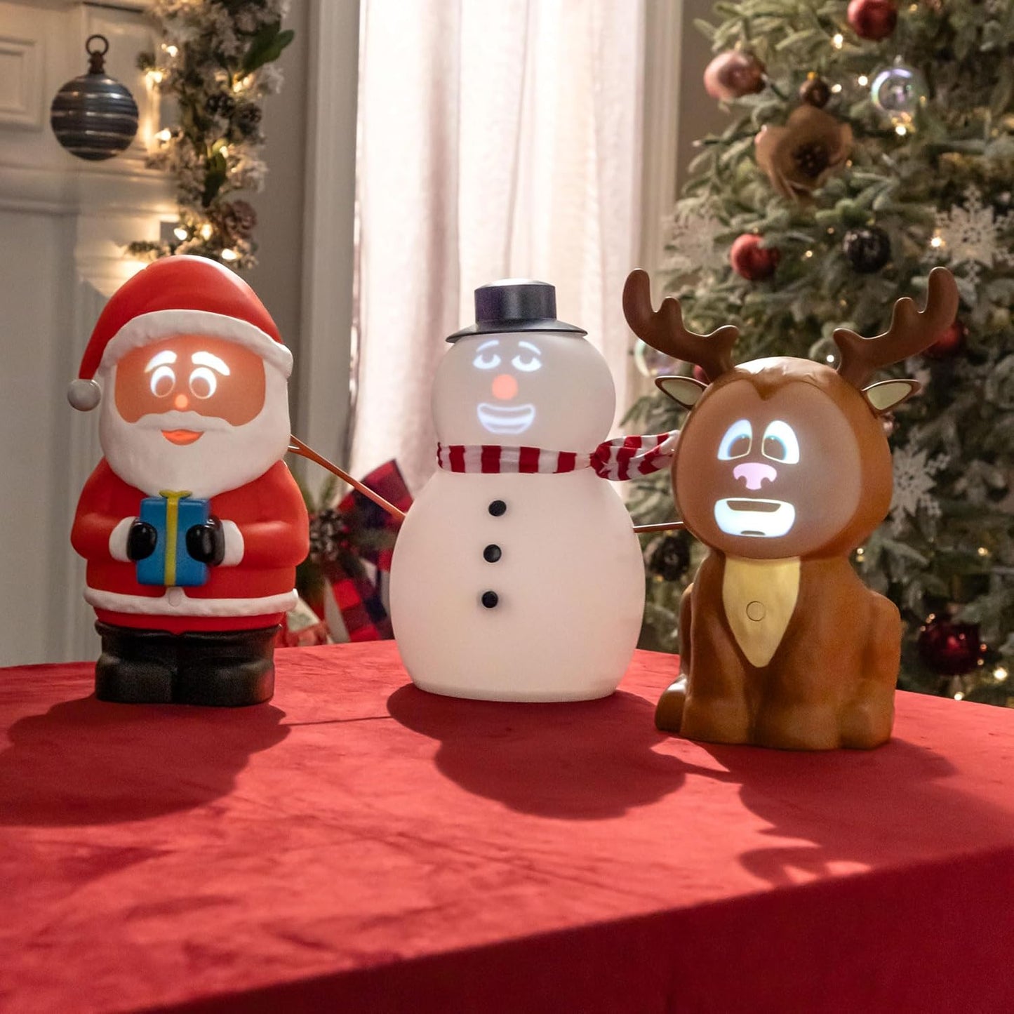 🎅Christmas Sale 49% Off ⛄️FrostByte (Mr. Chill) Talking Animated Blink Snowman with Built in Projector & Speaker Plug'n Play🎄