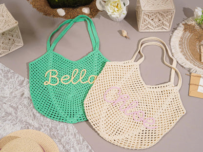 Personalized beach tote bags