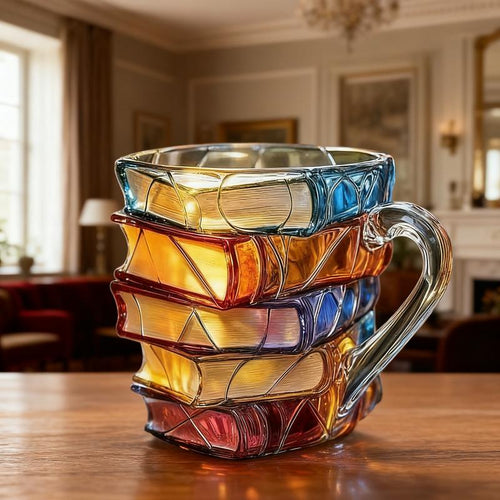 🔥Christmas Early Discount 49% Off🎅Unique Glass Craft Innovative 3D Painting Book Mug