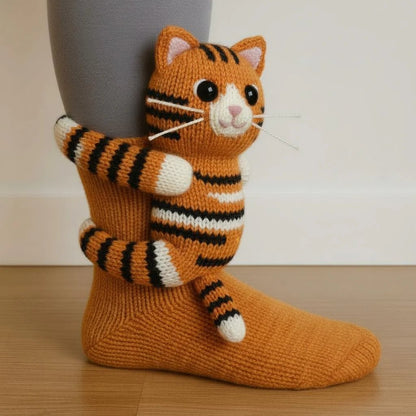 🎁 Last Day 50% OFF – Cozy 3D Knit Animal Socks, Cute & Comfy for You or a Lovely Gift 💝