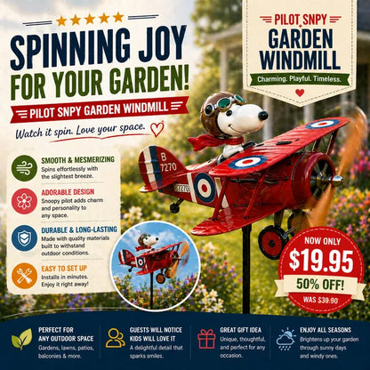 🔥LAST DAY - 50% OFF🎁250th USA Pilot SNPY Garden Windmill