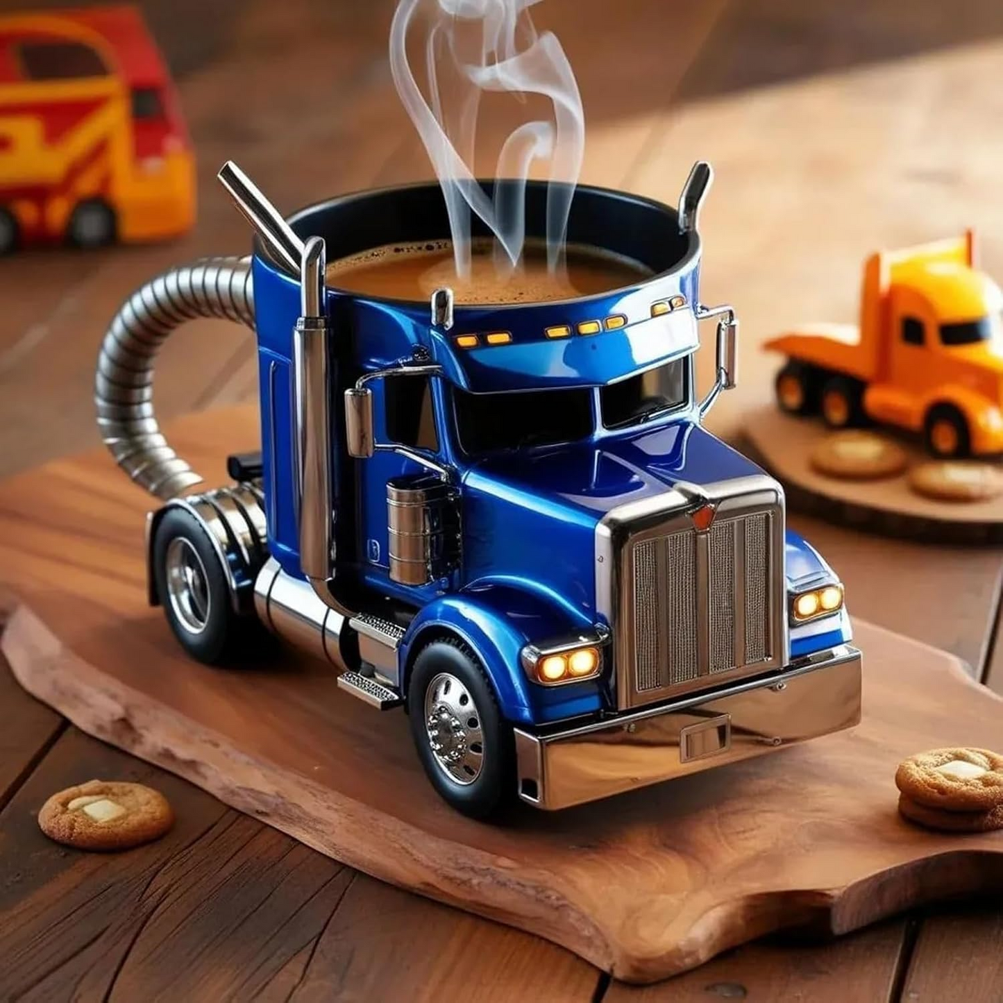 Handcrafted Semi-Truck Coffee Mug – Built for the Open Road