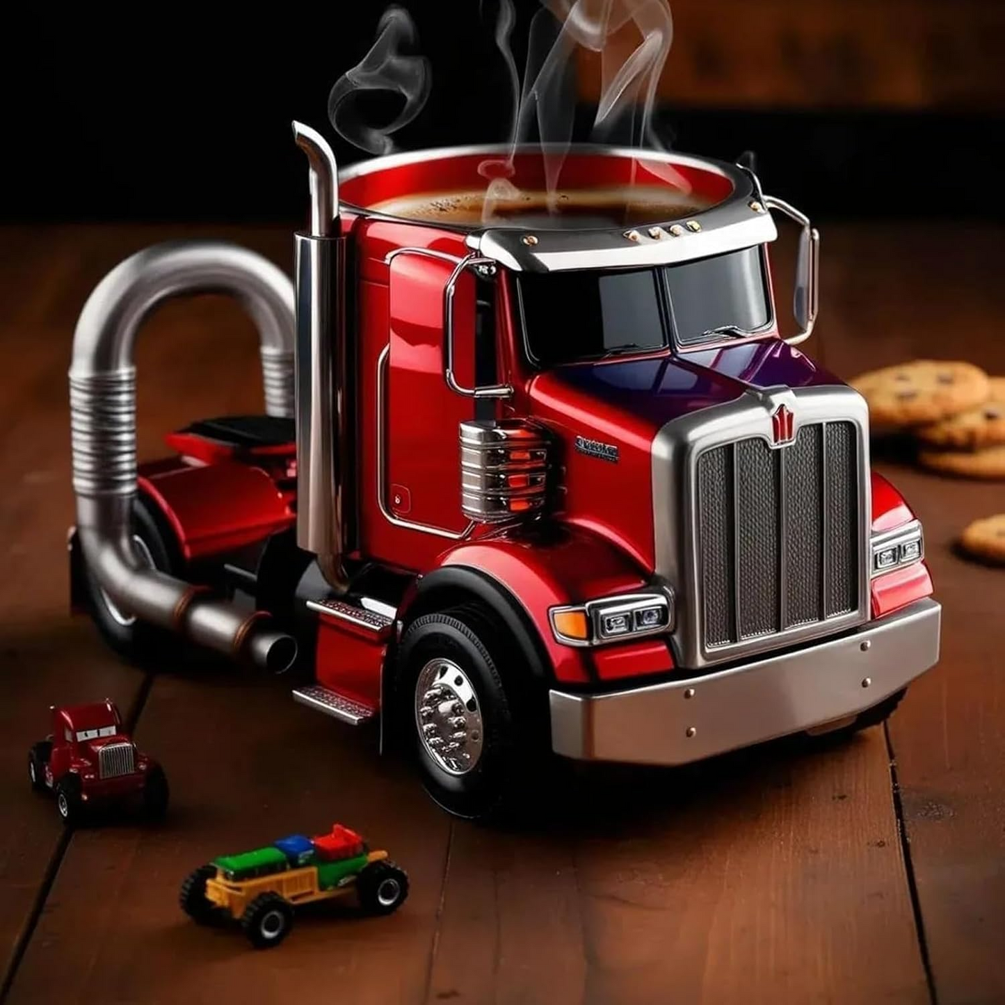 Handcrafted Semi-Truck Coffee Mug – Built for the Open Road