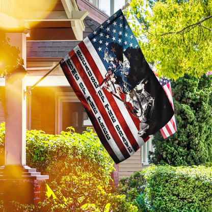 Home Of The Free Because Of The Brave American Soldier Flag