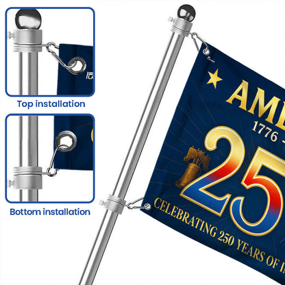 Flagwix American Flag - America 250th Anniversary Grommet Flag for Patriotic Decor
