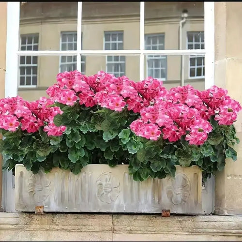 🌸 LAST DAY 50%OFF🌸 Bundles Artificial Geranium Flowers For Outdoors Geranium Flowers Outdoor Artificial Flowers UV Resistant Garden Plants Faux Flowers For Home Kitchen Table Centerpieces