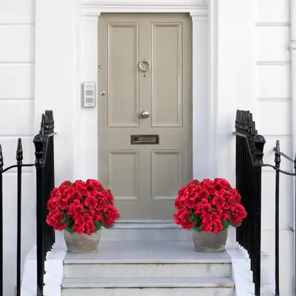 🌸 LAST DAY 50%OFF🌸 Bundles Artificial Geranium Flowers For Outdoors Geranium Flowers Outdoor Artificial Flowers UV Resistant Garden Plants Faux Flowers For Home Kitchen Table Centerpieces