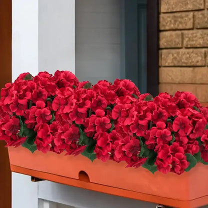 🌸 LAST DAY 50%OFF🌸 Bundles Artificial Geranium Flowers For Outdoors Geranium Flowers Outdoor Artificial Flowers UV Resistant Garden Plants Faux Flowers For Home Kitchen Table Centerpieces