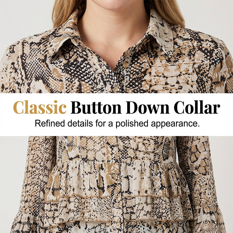📢📢40% OFF !! ⏰Women's Casual Flowy Ruffled Top