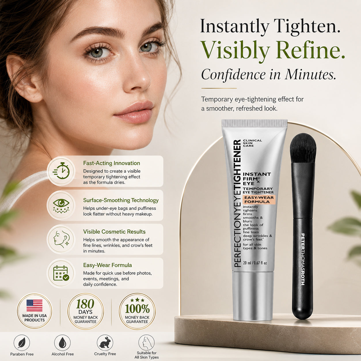 🧠👨‍⚕️ Made & Shipped in the USA ✨ Instant FIRMx® Eye – Temporary Tightening & Smoothing Treatment 🔥 Last Chance: Save 70% Today